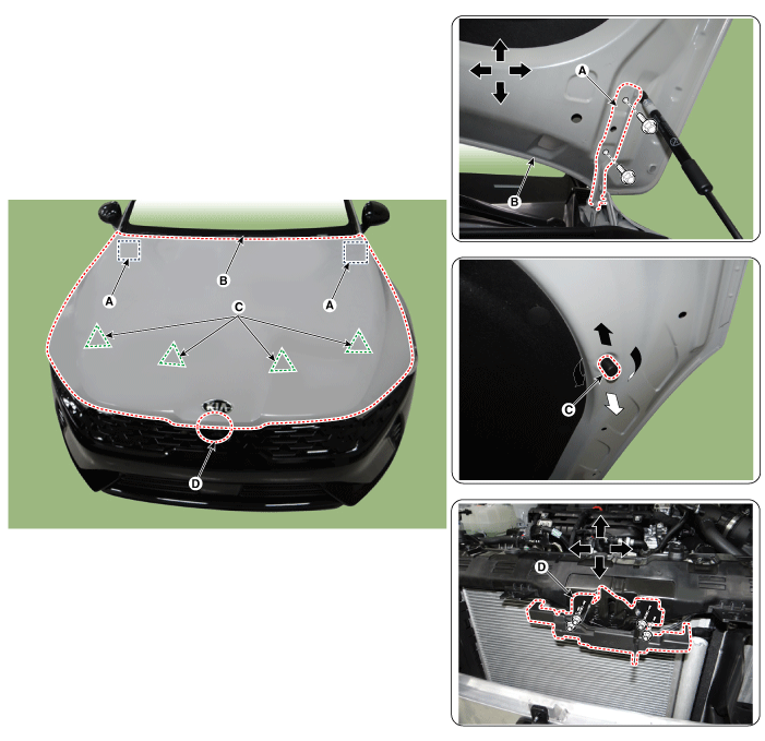 Kia Optima Hood Body (Interior and Exterior)
